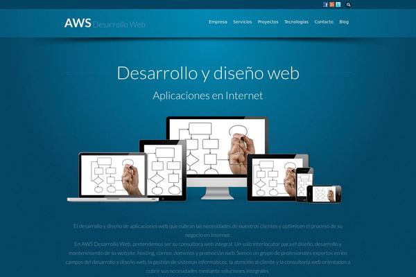 Flare theme site design template sample