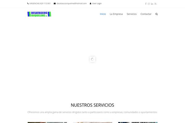 Total theme site design template sample