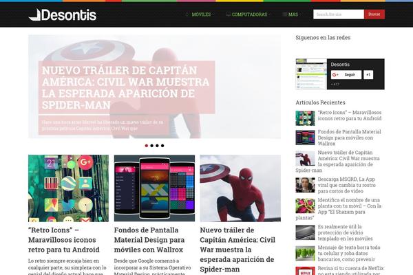 Spike theme site design template sample