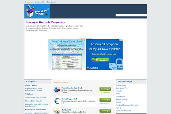 descargastotales.com site used Lunated