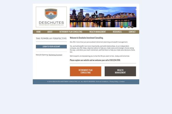 Investment theme site design template sample
