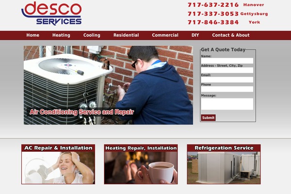 desco-services.com site used Builder-acute-red