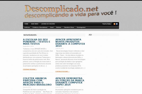 Bold News theme site design template sample