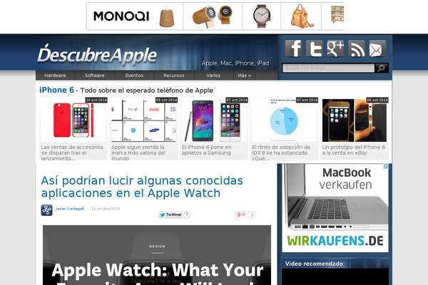 descubreapple.com site used Comun