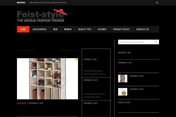 Fashionistas theme site design template sample