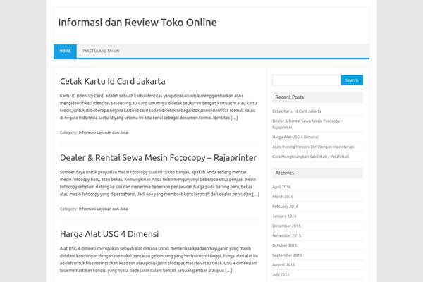 Iconic One theme site design template sample