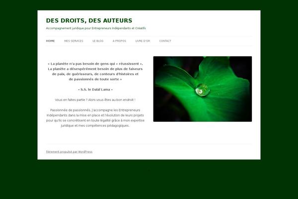 Twenty Twelve theme site design template sample