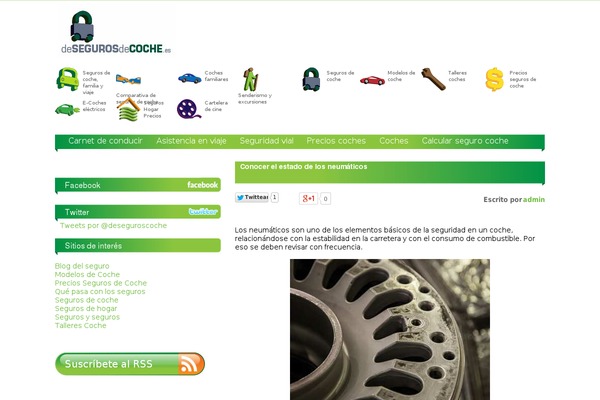 desegurosdecoche.es site used Clickseguros