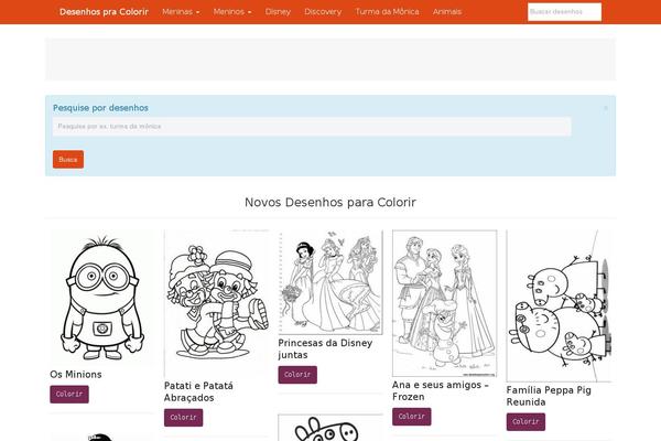 Grid theme site design template sample