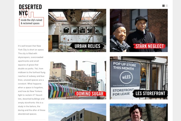 desertednyc.com site used Graphpaperpress