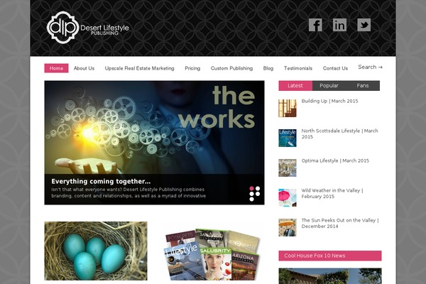 Gonzo theme site design template sample