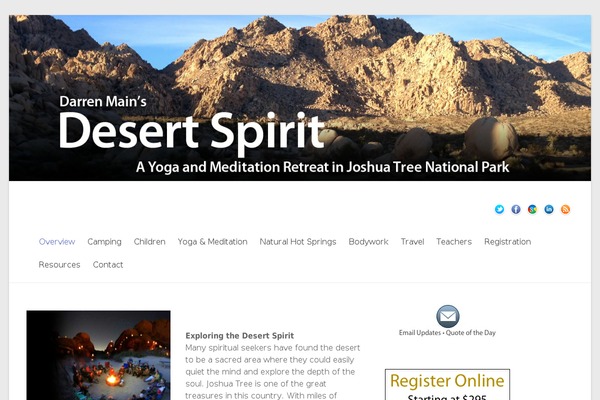 Spacious theme site design template sample