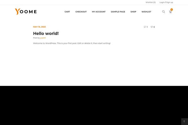Yoome theme site design template sample