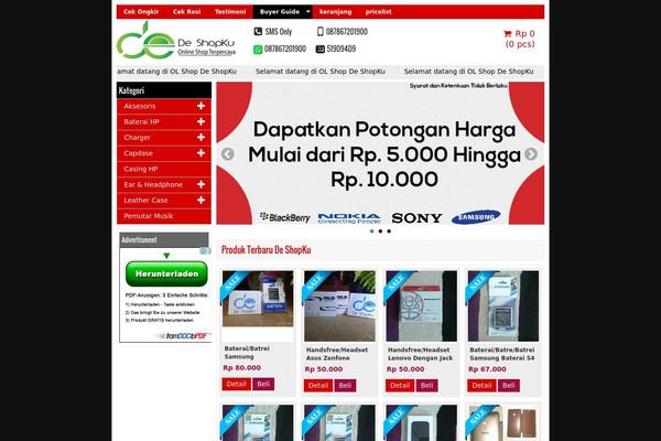 Minimarket theme site design template sample
