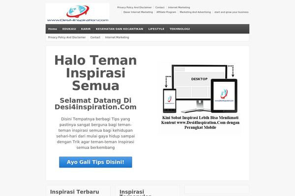 Responsive theme site design template sample