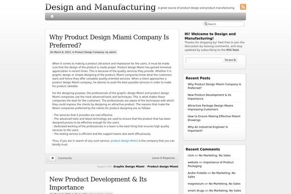 iBlog theme site design template sample