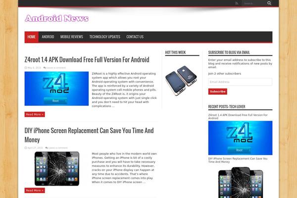 Jarida theme site design template sample