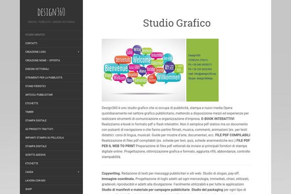 Flat theme site design template sample