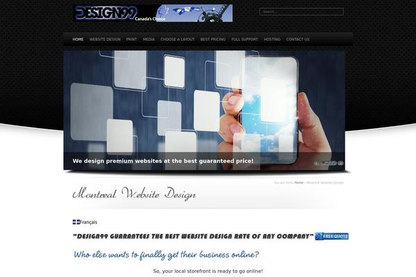 Dice theme site design template sample