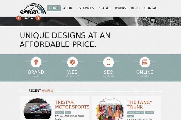 Secundo theme site design template sample