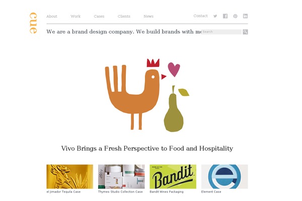 cue theme websites examples