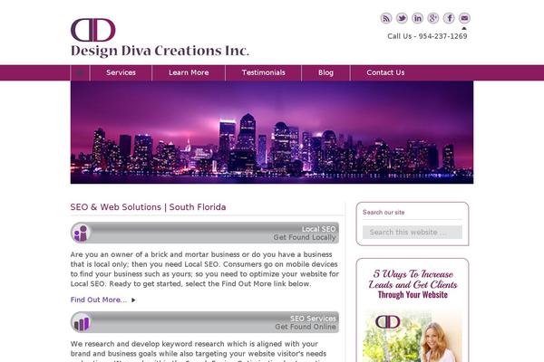 Site using Sola Testimonials plugin