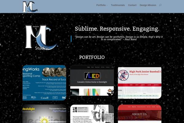 Divi theme site design template sample