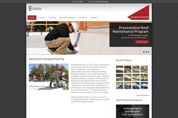 Modernize theme site design template sample