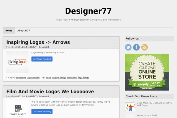 designer77.com site used Rundown