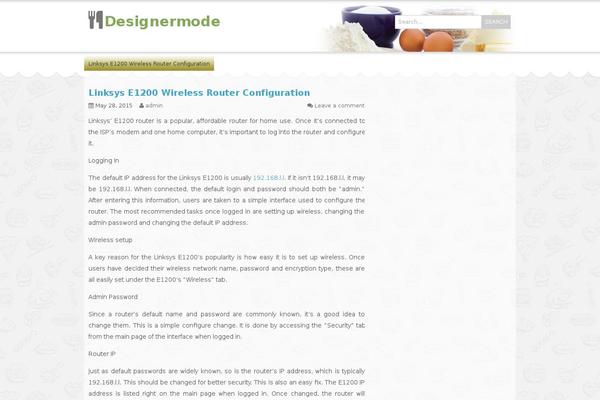 Food & Cook theme site design template sample