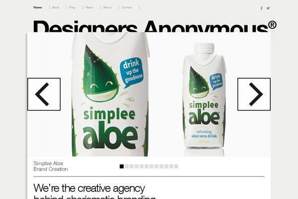 designers-anonymous.com site used Da-theme