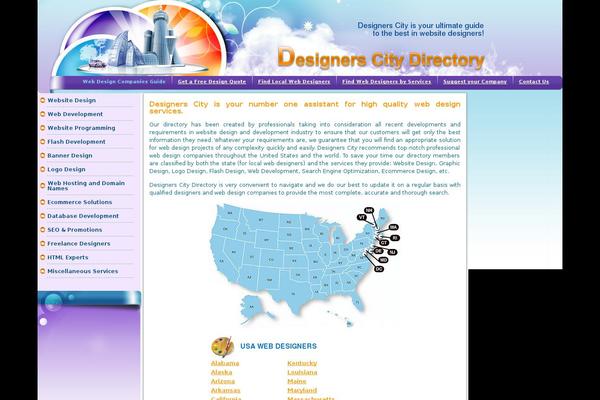 Dc theme site design template sample