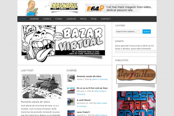 News theme site design template sample