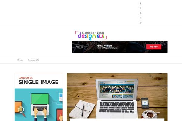Personal theme site design template sample