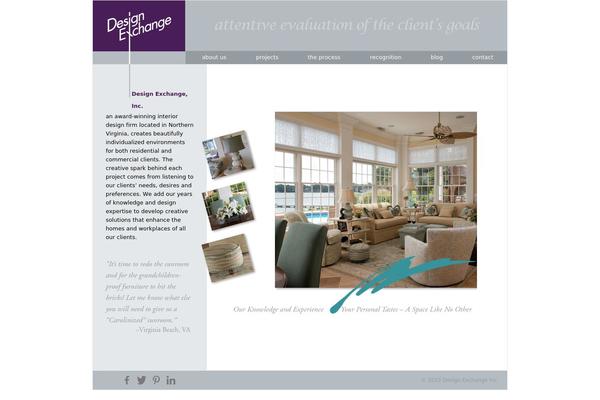 De theme site design template sample