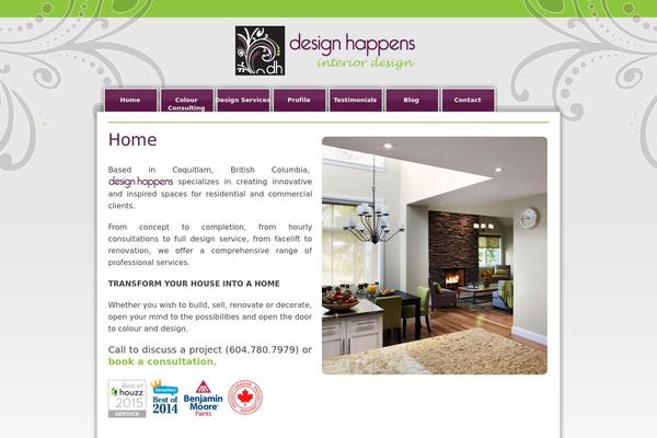 House theme site design template sample