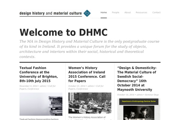 designhistory.ie site used Darkwhite