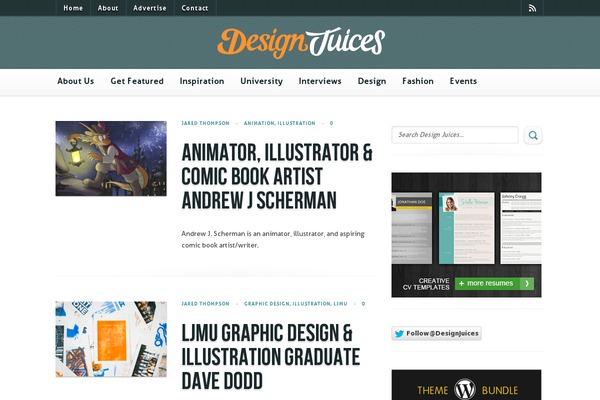 Juiced theme websites examples