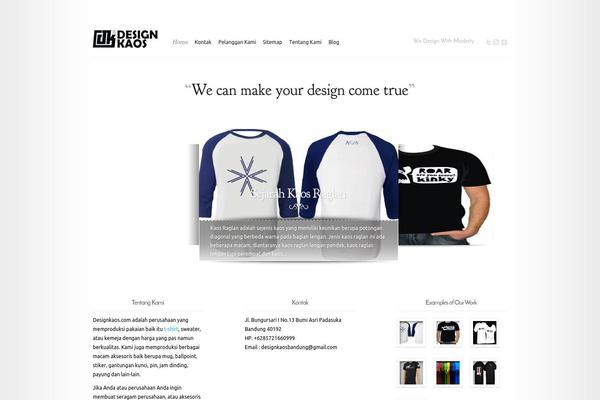 Modest theme site design template sample