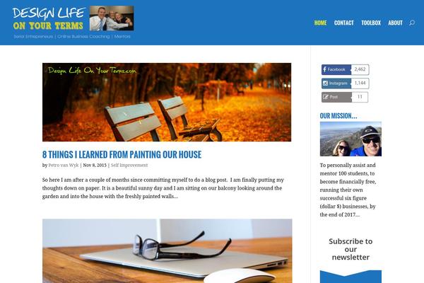 Site using AccessPress Social Counter plugin