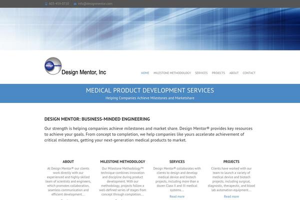 Interface Pro theme site design template sample