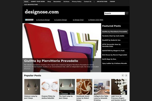 Magazinum theme site design template sample