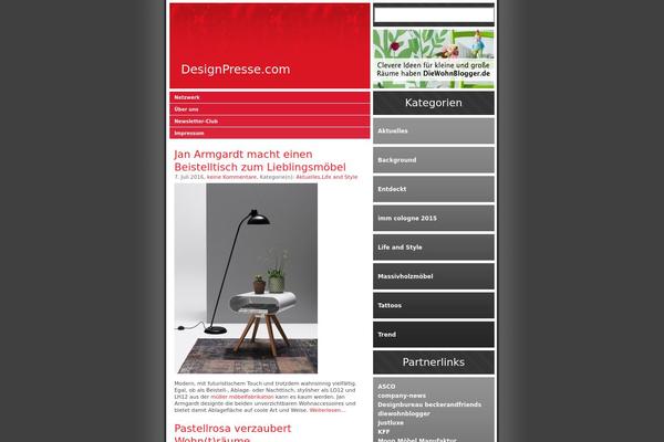 deep-red theme websites examples