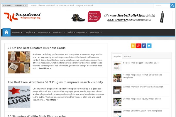 designscrazed.net site used Dcrazed