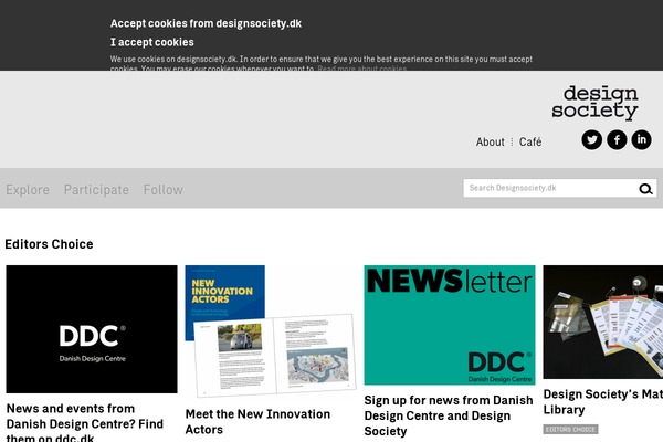 designsociety.dk site used Ddc