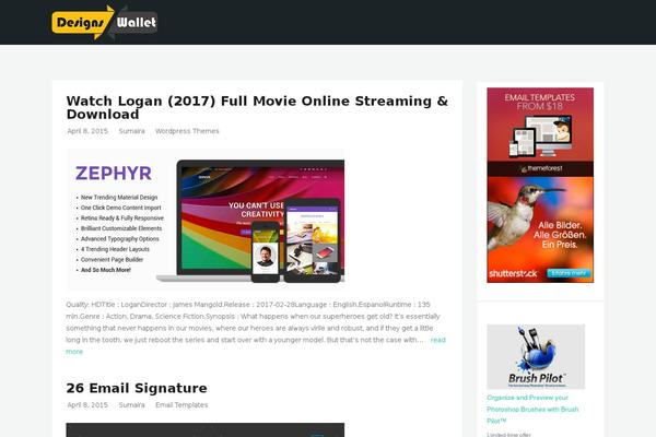 designswallet.com site used Olam
