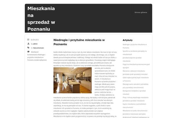 Memento theme site design template sample