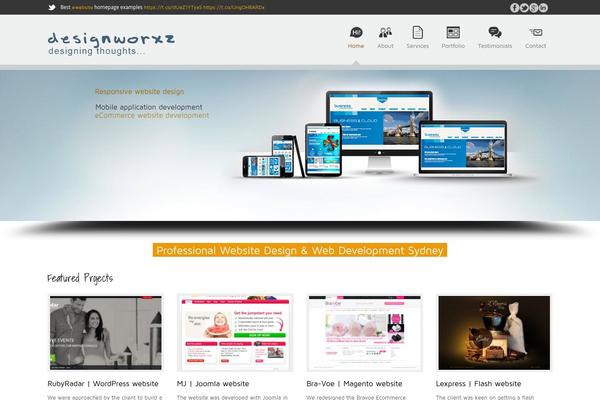 Celestino theme site design template sample