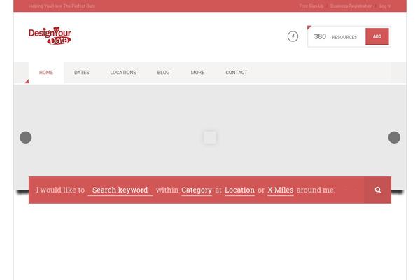 City Guide theme site design template sample