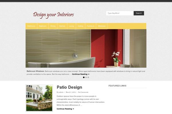 Simple Catch theme site design template sample